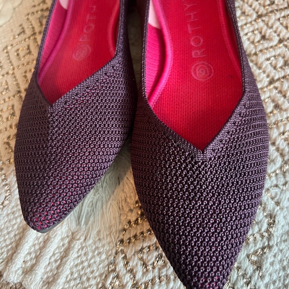 Rothy’s size 8.5 women’s pointed toe berry - Picture 5 of 9